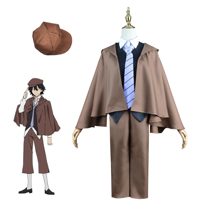 文豪ストレイドッグス 江戸川乱歩 コスプレ衣装 コスチューム服帽子付き 演出服 ステージ服 アニメ ハロウィン