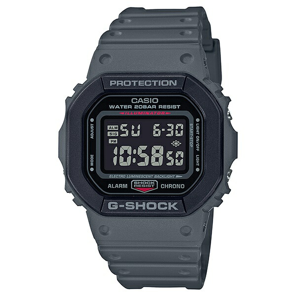 CASIO G-SHOCK Gショック ジーショック カシオ メンズ レディース 腕時計 手表 デジタル スクエアフェイス ストリートファッション グレー ブラック 海外モデル カジュアル 実用的 男