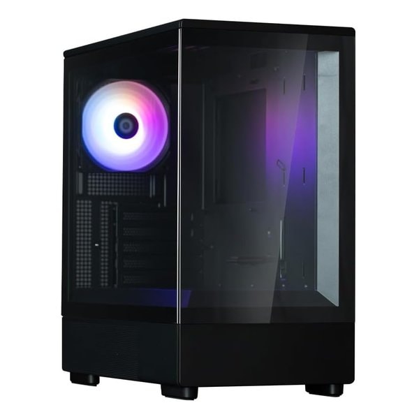 ピラーレス構造採用 ミニタワー Micro-ATX PCケース ブラック P10BLACK