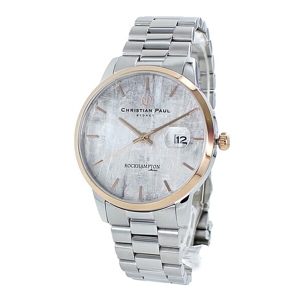 誕生日 男性 女性 腕時計 手表 オシャレ 文字盤 クリスチャンポール 男女兼用 メンズ レディース 大きい 日付 カレンダー ブレスレット ウォッチ シルバー ポイント消化