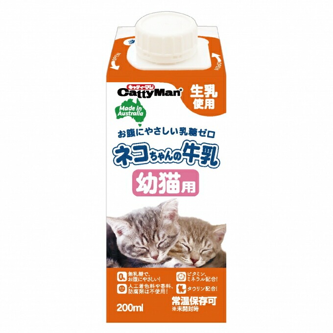 （まとめ買い）ネコちゃんの牛乳 幼猫用 200ml [x24]