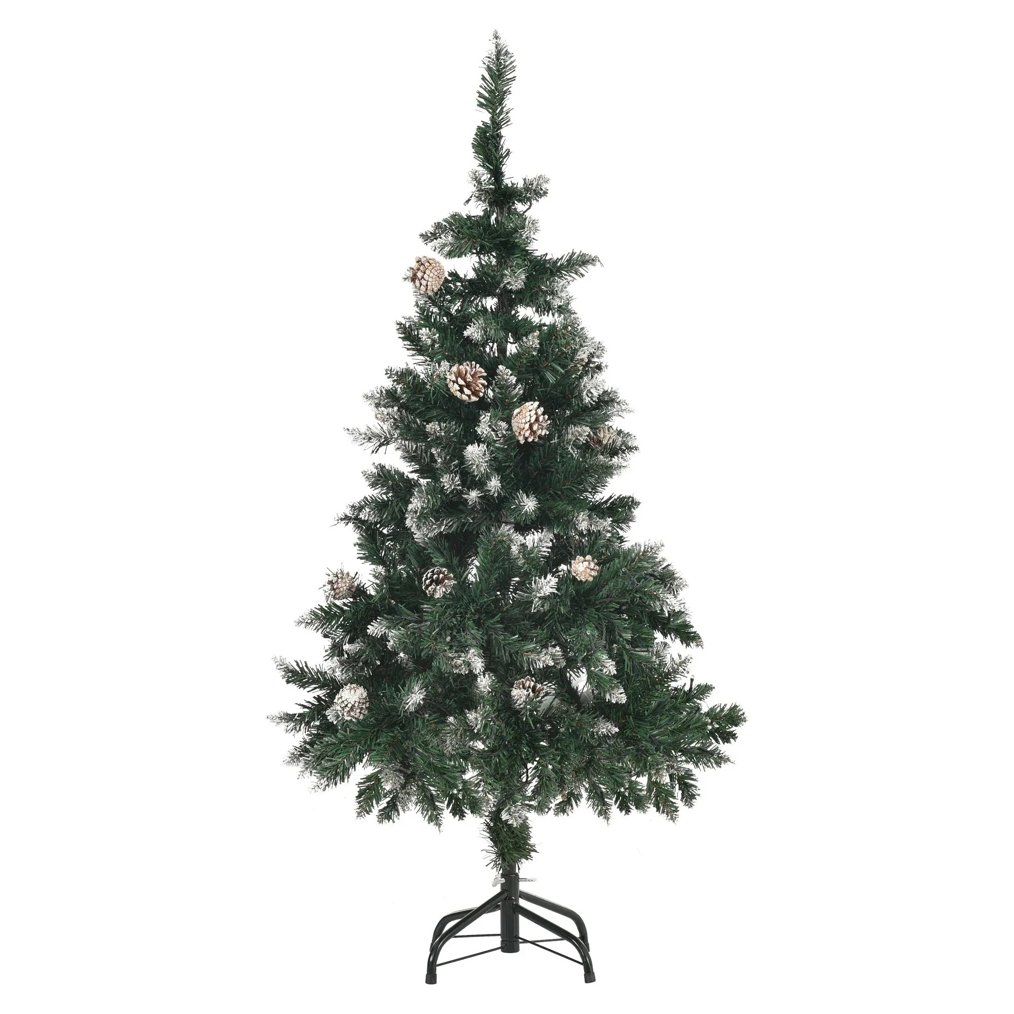 節人気商品クリスマスツリー 1cm　スチール脚 おしゃれ クリスマスツリーセット オーナメントセット Lイルミネーションライト Lロープライト460