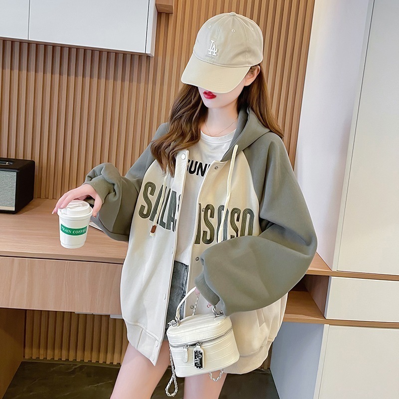 アウター パーカー シャンパー 上着 袖あり 長袖 Aライン フード付き 前開き ポリエステル かわいい 大人可愛い カジュアル おしゃれ お洒落 かっこいい レトロ こなれ感 ラフ メンズライク