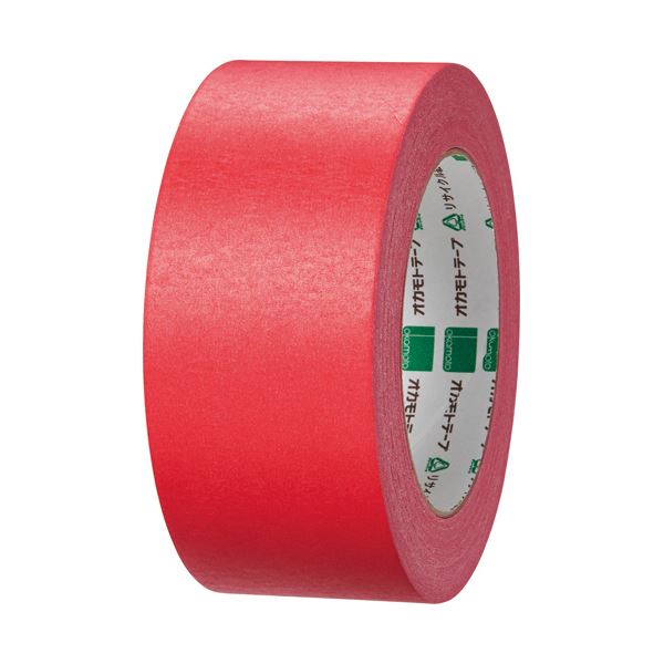 （まとめ）クラフトテープ 環境思い カラーNo.224WC 50mmx50m 赤 1巻[x10]