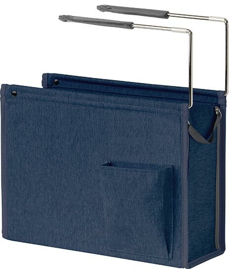 （まとめ買い）ユートリム ハンギングボックス どこでも収納スペース A4ファイル対応 ネイビー UT-4766-K [x3]