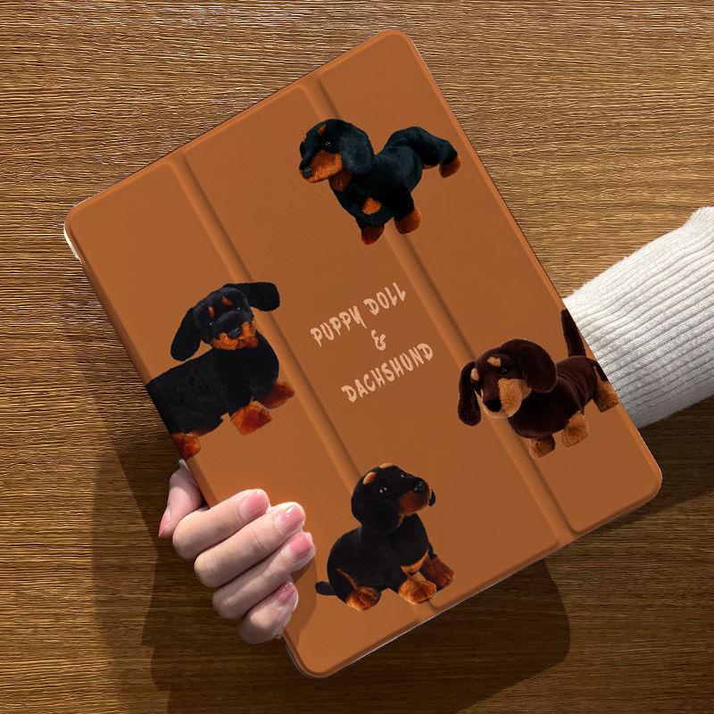 【2026 新作-376】ダックスフンド ペン入れ iPad 10.9 第10世代 ビンテージ いぬ 犬 10.9 第9世代 iPad mini6 9世代 pro 11インチ ねこ air 5 おしゃ