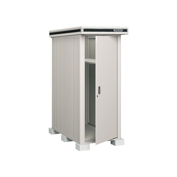 ヨドコウ LMD-0815CB カシミヤベージュ エルモ 中・大型物置 (ドア型 811×1512×2120 一般・積雪共用型) 法人向け・配送のみ販売 メーカー直送