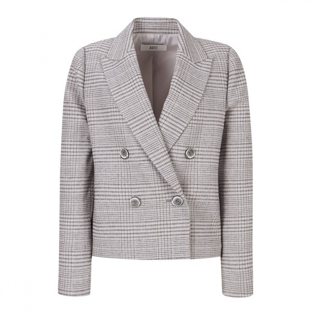 [ベスティヴェリ] チェックピークダブルジャケット（BGJAB2103）
