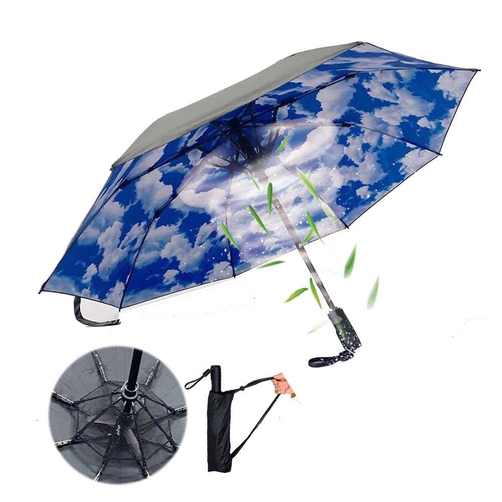 扇風機付き 日傘 完全遮光 折りたたみ 日傘 ファン付き 日傘 日傘 可愛い メンズ 日傘 USB充電式 長傘 大きい 送風 遮光 遮熱 晴れ雨兼用折りたたみ傘 軽量 傘 uvカット 遮光率 100