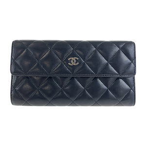 Qoo10] CHANEL 美品 マトラッセ ココマーク ブラック