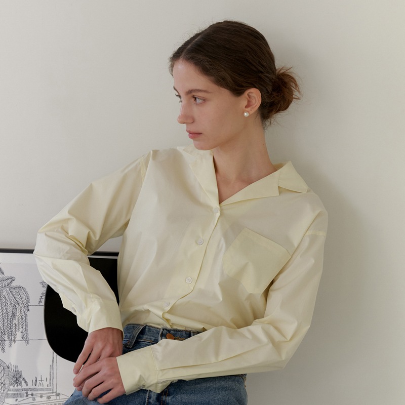 DOUBLE COLLAR SHIRT_YELLOW