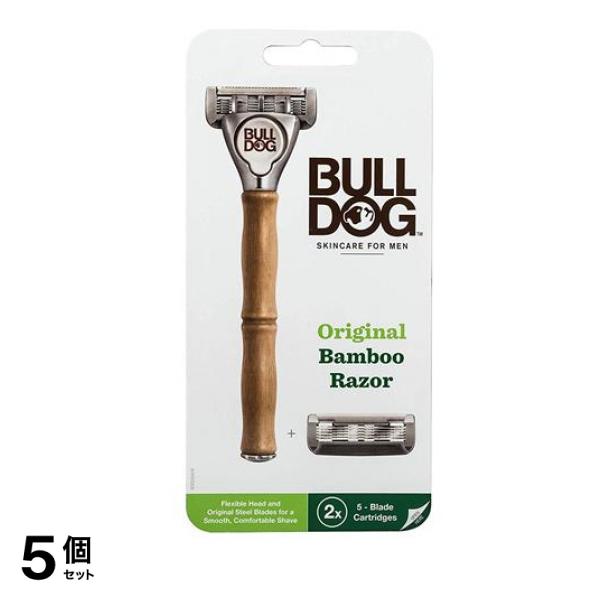 ブルドッグ(Bulldog) オリジナルバンブーホルダー 刃付き+替刃1コ 1セット 5個セット