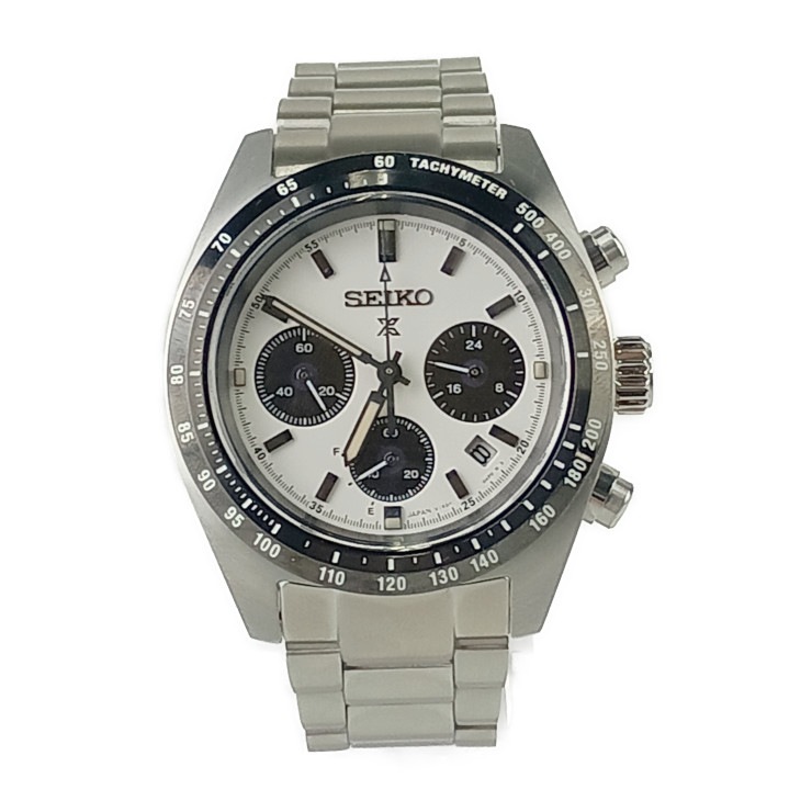 セイコー 腕時計 プロスペックス スピードタイマー ソーラークロノグラフ ステンレス SBDL085 / V192-0AF0 アナログ シルバー ホワイト文字盤 メンズ時計【本物保証】 35,490円