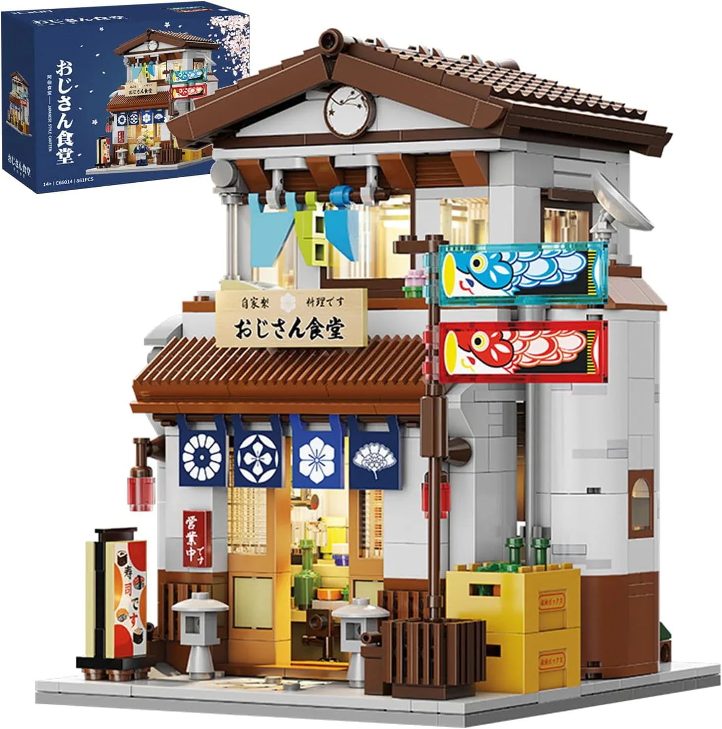 お祝 誕生日プレゼント プレゼント クリスマス 美しいボックス付き マイクロミニブロック 女の子 男の子 大人 こども おもちゃ お店 街並み アイデア ハウス 日本風 ビジネス街 おもちゃ ブロック 11,248円