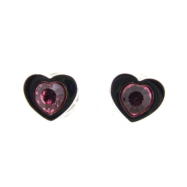 ピアス アクセサリー ハート ピンク シルバー 中古