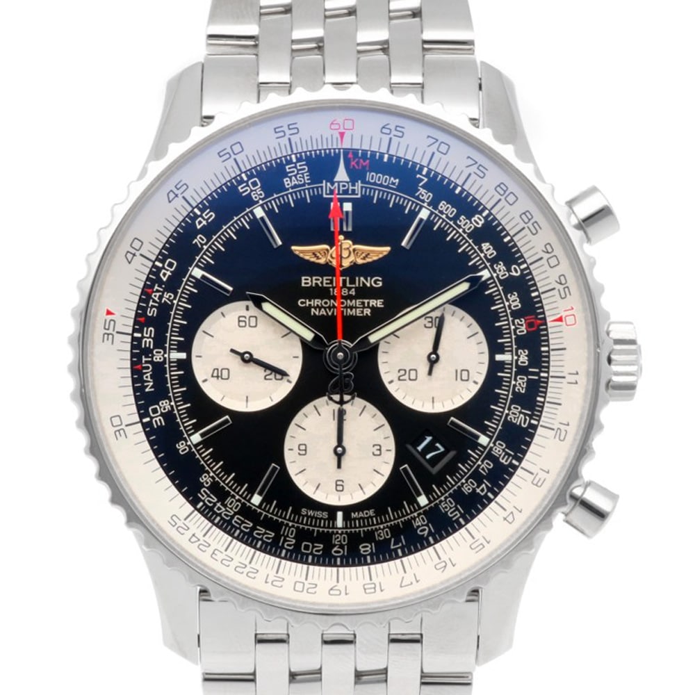 ブライトリング ナビタイマー 腕時計 ステンレススチール AB12721 自動巻き 1年保証 BREITLING 中古 美品