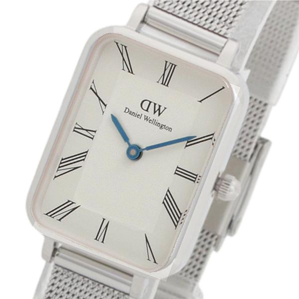 ダニエルウェリントン DANIEL WELLINGTON Quadro Roman Numerals Sterling DW00100690 腕時計 レディース ホワイト クオーツ シルバー 16,416円