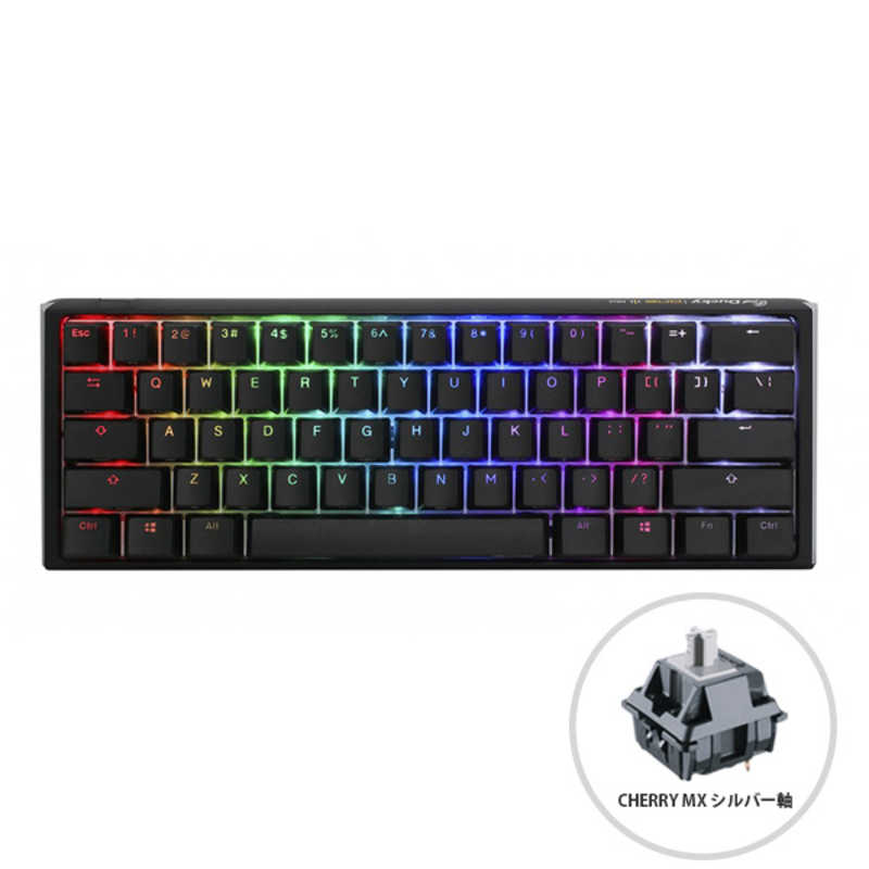 Ducky　ゲーミングキーボード ブラック [有線 /USB]　dk-one3-classic-bw-rgb-mini-silver