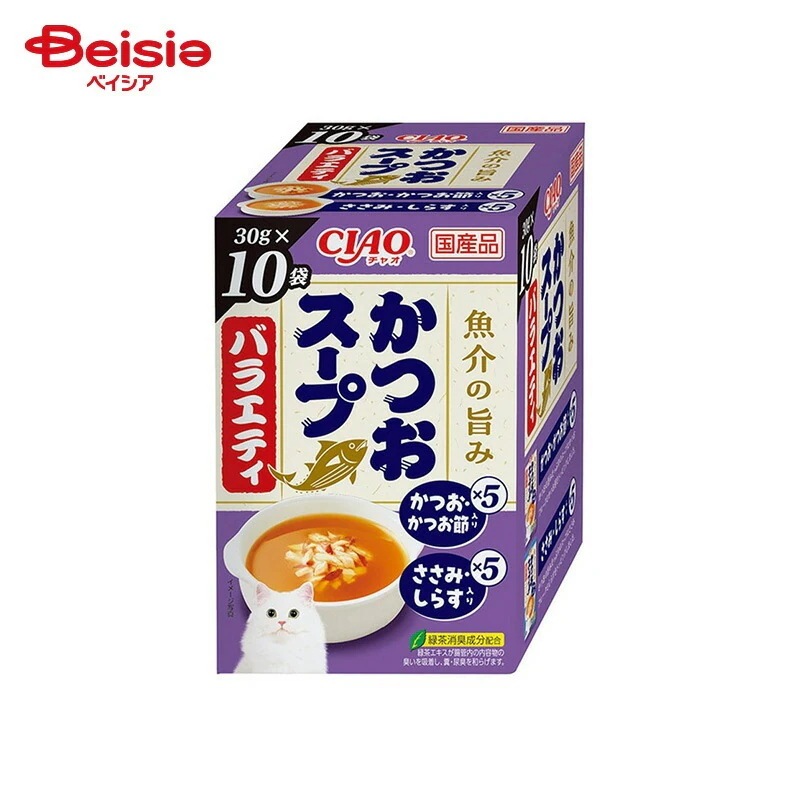 いなばペットフード CIAOスープ かつおスープバラエティ （30g×10P）×12個 ペット