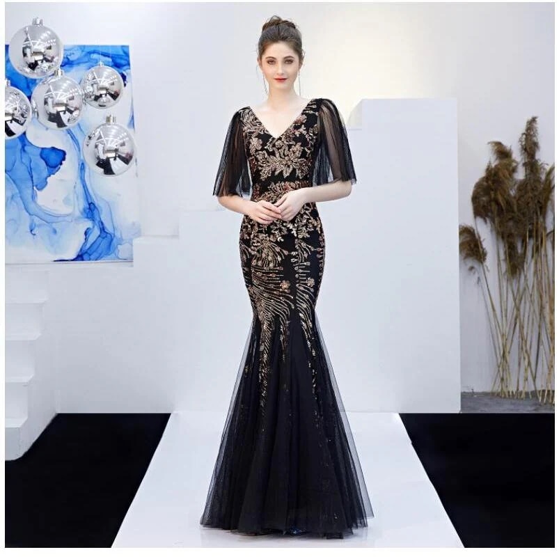 マーメイドドレス ウェディングドレス パーティードレス ロングドレス ブライダルドレス ナイトドレス 披露宴 結婚式 演奏会 ステージ衣装 二次会-554