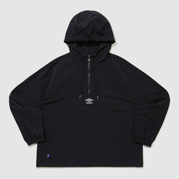 オーバーフィットパイピングフードアノラック BLACK UR121CWT11 BLK0