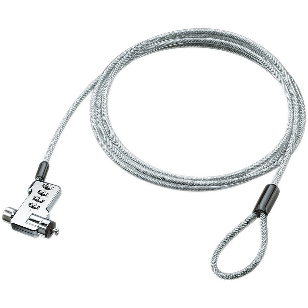 パソコンロックキット 一体型ダイヤル式 ワイヤー直径5mmx2m EAS-L91