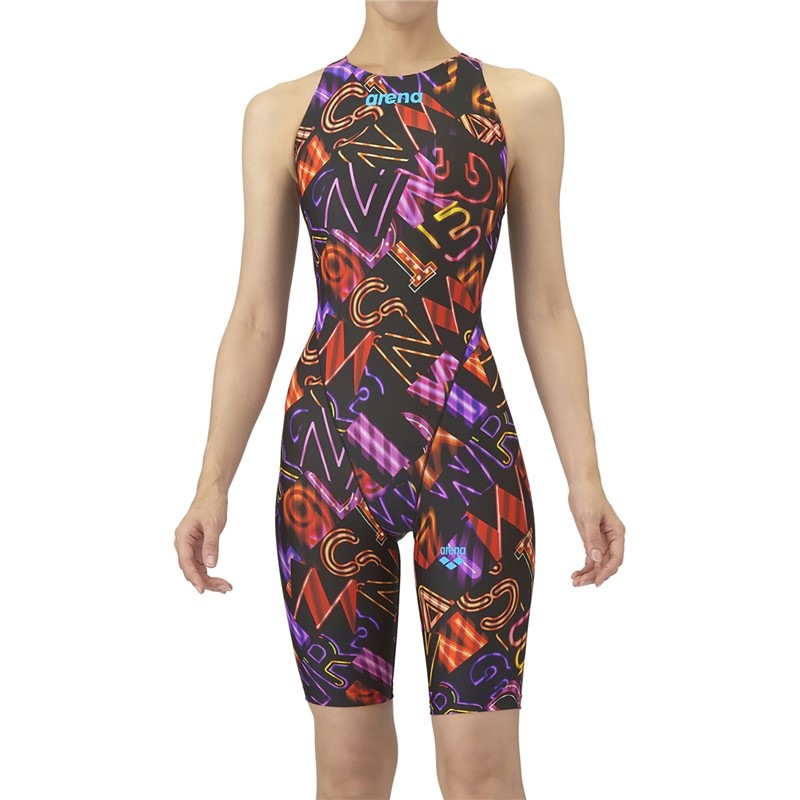 レーシングワンピーススパツツ 水泳水着W 公認 (as5frc61l-bkpk)
