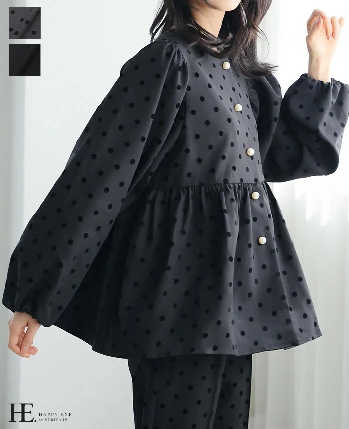 [NEW]女性らしいシルエットを約束 ペプラムジャケット 24940 2024年秋冬新作