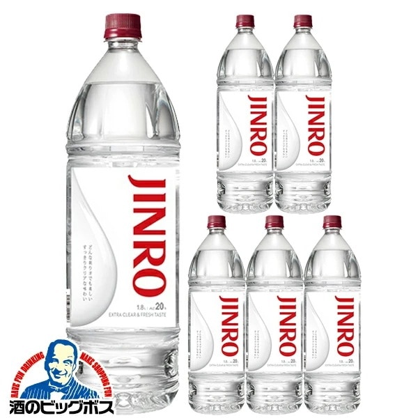 甲類焼酎 眞露 ジンロ 20度 1800ml1ケース/6本(006)『FSH』 7,757円