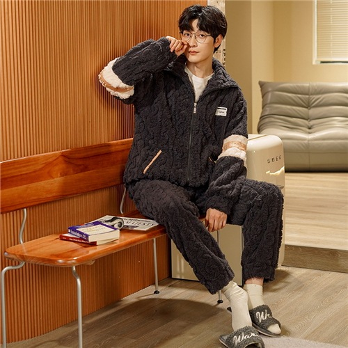 インナー もこもこ パジャマ メンズ 上下 セットアップ 暖かい ルーム ウェア メンズ 寝巻きメンズ