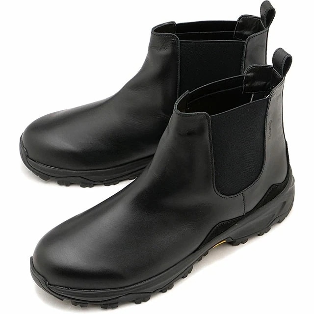 スニーカー サイドゴア [SP1902-05] SP-1902 メンズ 日本製 カウレザー GORE-TEX Vibramソール Black