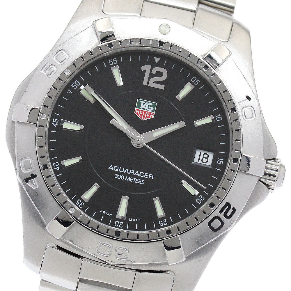 タグホイヤー TAG HEUER WAF1110 アクアレーサー デイト クォーツ メンズ _887230【中古】