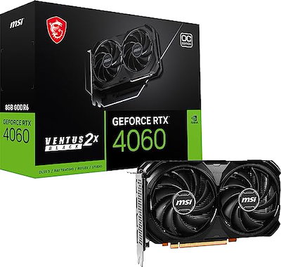 他サイト： GeForce RTX 4060 VENTUS 2X BLACK 8G OC グラフィックスボード VD8560の商品画像