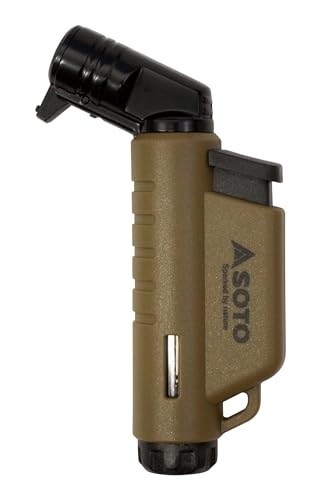 他サイト： ソト(SOTO) 超小型 強力 耐風 バーナー トーチ ガス 充てん式 軽量 コンパクト 普段使い 登山 キャンプ マイクロトーチ ACTIVE(アクティブ) HORUS コヨーテ ST-486HCTの商品画像