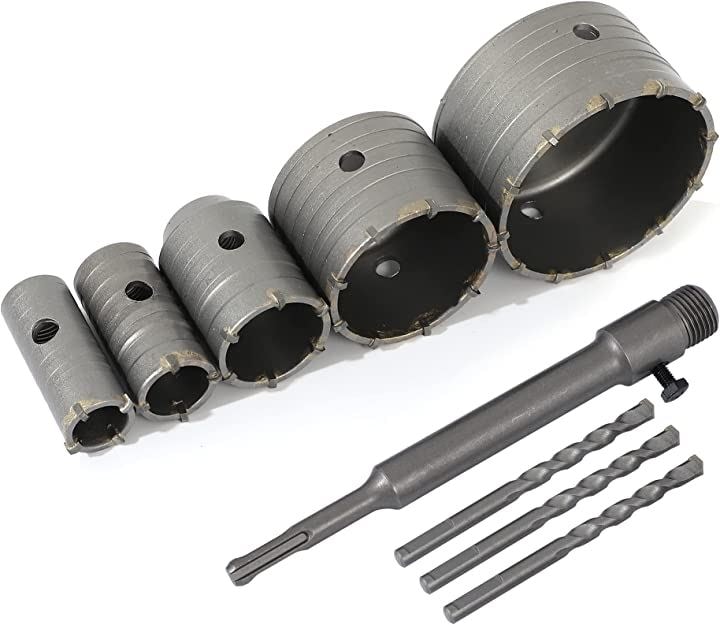 コンクリートドリルセット ホルソー ホールソー ロング sdsプラス 30～100mm 5,468円