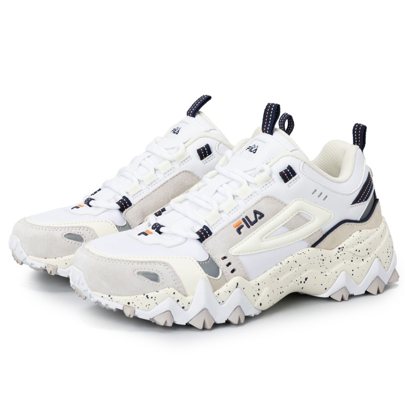 USS24027149 OAKMONT TR S WHITE/CANNOLI CREAM/F NAVY厚底スニーカー