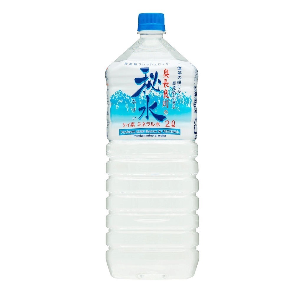 テクノス 奥長良川の秘水 2L×6本入【10ケース】ケイ素 名水 超軟水 非加熱常温充填ミネラルウォーター 水 国産 日本製 岐阜県産 赤ちゃんのミルク 炊飯 薬の服用