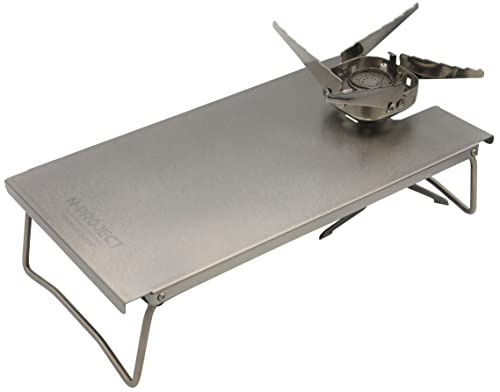 2021人気No.1の N-prjoject Iwatani ジュニアコンパクトバーナー専用 フルチタン遮熱テーブル FULL TITANIUM GEAR バーべキュー・クッキング用品
