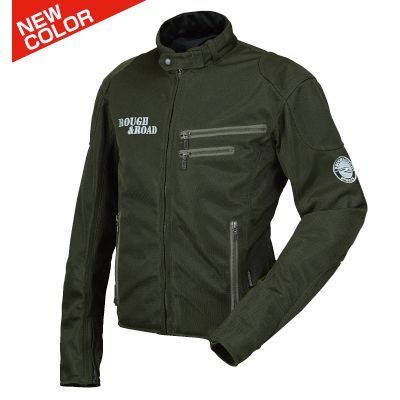 RR7308 ライディングZIPメッシュジャケットEM オリーブ / Mサイズ RR7308OVM