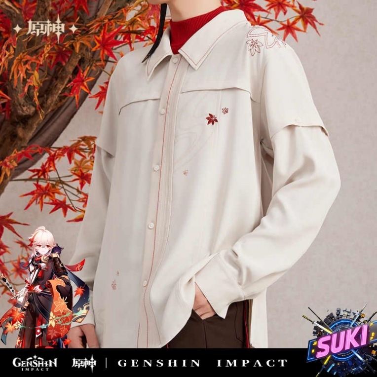【プロ品質を極める!】原神 グッズ / 楓原万葉 インプレッションシリーズ / ニットシャツ / Genshin Impact Kaedehara Kazuha 枫原万叶 げんしん コスプレ 2