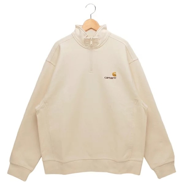 スウェット アメリカンスクリプトハーフジップスウェットシャツ ホワイト メンズ I027014 05