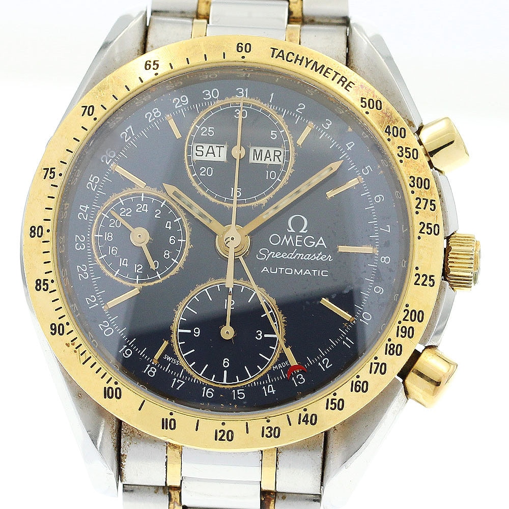 オメガ OMEGA 3321.80 スピードマスター クロノグラフ トリプルカレンダー 自動巻き メンズ _865603【中古】
