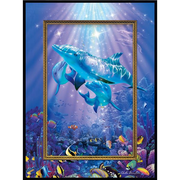 ユーパワー クリスチャン/リース/ラッセン ビッグアート Mサイズ 「ラ メール ドゥ クリスタル ヌメロ アン」