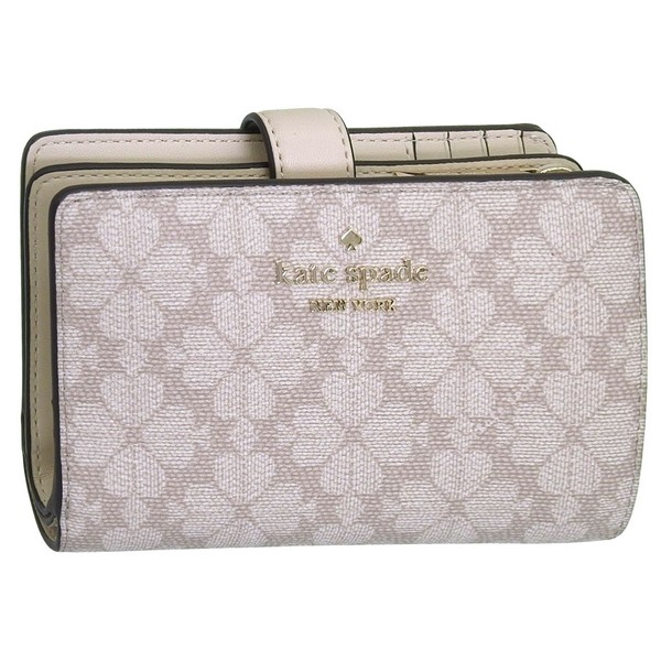 ケイトスペード 財布 レディース 二つ折り財布 アウトレット ベージュ WALLETS MED COMBIFLD KN756-250 KATE SPADE