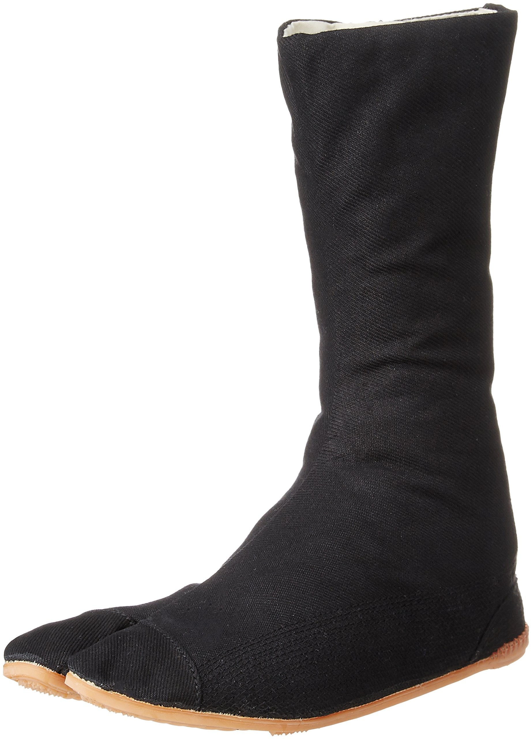 [力王] 作業用 地下足袋 縫付たび 作業靴 素足感覚 軽量 軽快感 土木作業 建築作業10枚コハゼ ファイター F10 メンズ 黒 27.0 cm