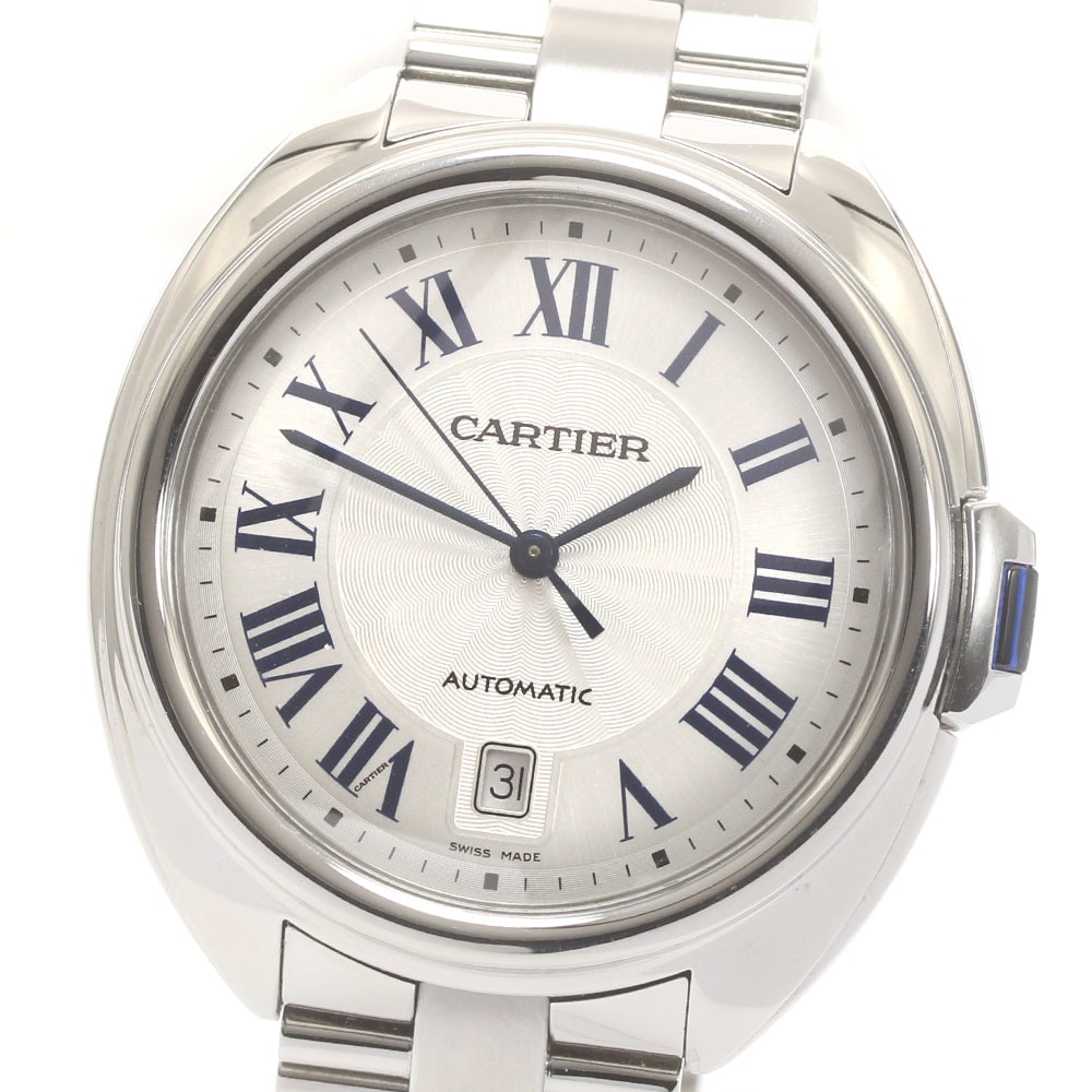 カルティエ CARTIER WSCL0007 クレ ドゥ カルティエ デイト 自動巻き メンズ 良品 保証書付き_869216【中古】