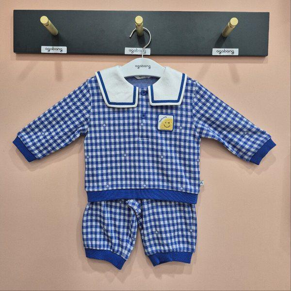 スマイルチェック上下セット 01T123013_CJ