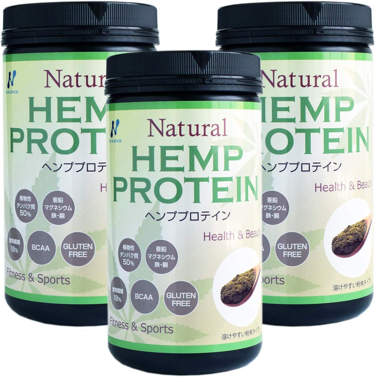 最安値挑戦中 ニューサイエンス ナチュラルヘンププロテイン 454ｇ×3個