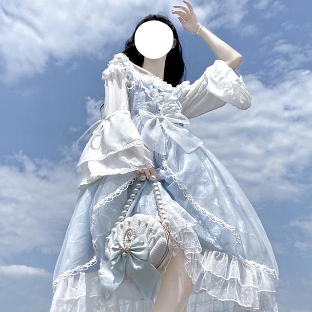 二次元 オリジナルデザインロリータジャカード 貝殻 洋装jskキャミソールワンピース女