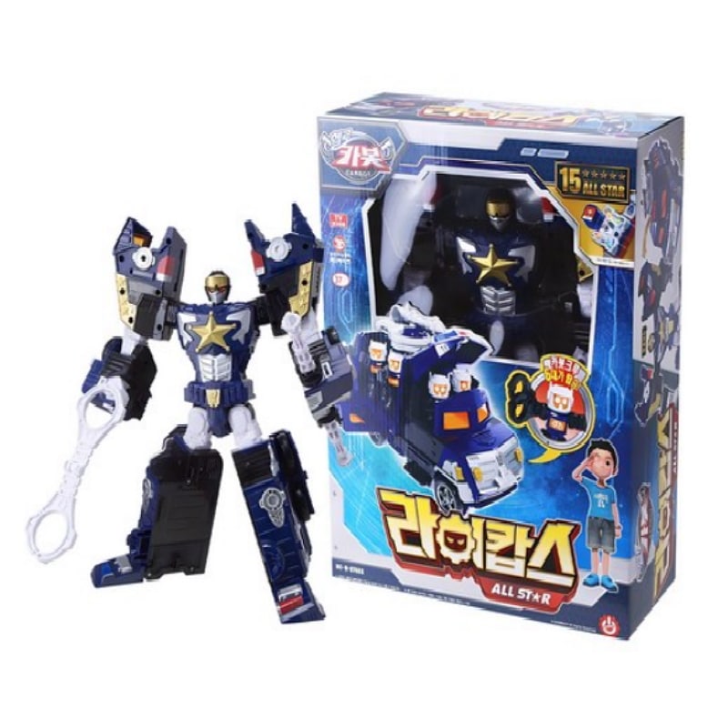 【並行輸入】 ハローカーボット ライコプス オールスター 変形ロボットおもちゃ（ミックスカラー）1個